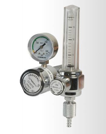 Oxygen flowmeter / variable-area / with pressure regulator DZ Medicale