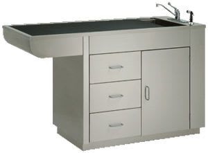 Veterinary examination table / fixed / with bath 109-7328-00, 109-7428-00 VSSI