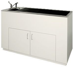 Veterinary examination table / fixed / with bath 105-7326-10, 105-7436-30 VSSI