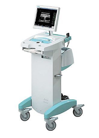 Ultrasound system / on platform / for skin ultrasound imaging DERMCUP ATYS Medical