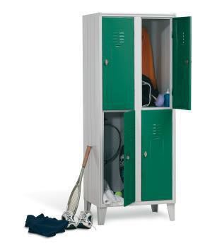 Locker room cabinet / for healthcare facilities / with hinged door / 4-door Doimo Mis srl