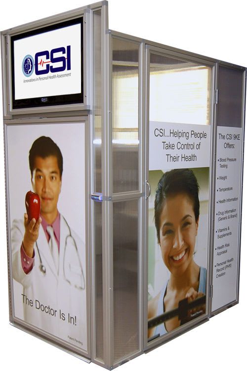 Telemedicine booth (for vital signs telemonitoring) 9KE CSI Computerized Screening