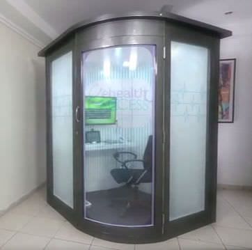 Telemedicine booth (for teleconsultation and vital signs telemonitoring) Medical Kiosk e Health Access