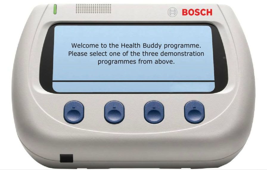 Vital sign telemonitoring system / with screen Health Buddy Bosch Healthcare