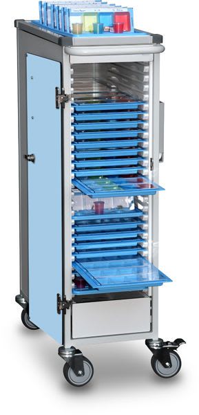 Medicine distribution trolley / 15 to 24 container B10.002 Wiegand