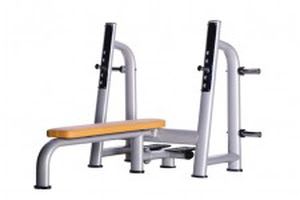Weight training bench (weight training) / traditional / flat / with barbell rack BH-ALA-S602 Alexandave Industries