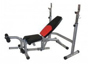 Weight training bench (weight training) / traditional / adjustable / with barbell rack BH-16 Alexandave Industries