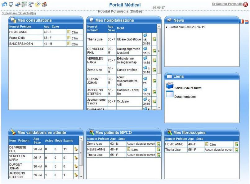 Medical software / personal records H+Med Polymedis