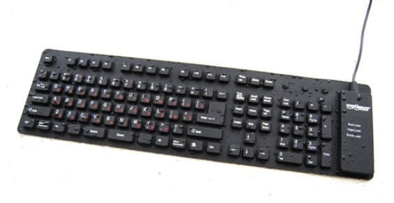 Washable medical keyboard / flexible / USB / disinfectable KBWKFC109RU-BK WETKEYS