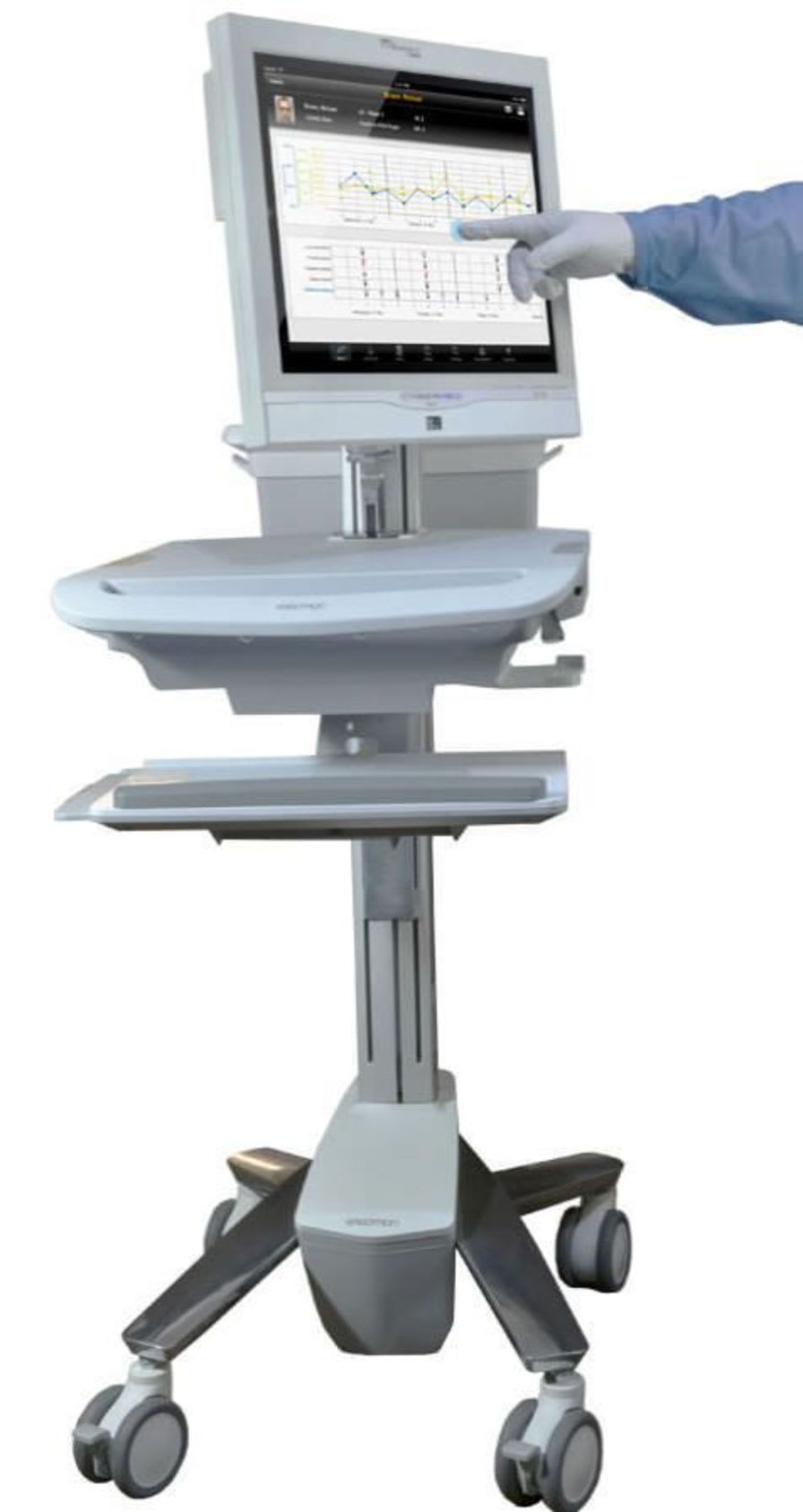 Medical panel PC with touchscreen / antibacterial / fanless CyberMed N19 Cybernet