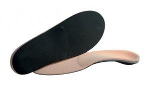 Orthopedic insoles with longitudinal arch pad MH Thin-n-Tender Mile High Orthotics Labs
