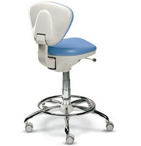 Dental stool / height-adjustable / on casters / with backrest AG70021 PROMED S.R.L.