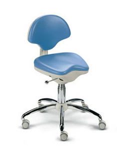 Dental stool / height-adjustable / on casters / with backrest AG70010 PROMED S.R.L.