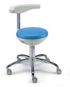 Dental stool / height-adjustable / on casters / with backrest AG70040 PROMED S.R.L.