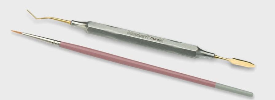Dental spatula / double / with aluminum frame Kerr