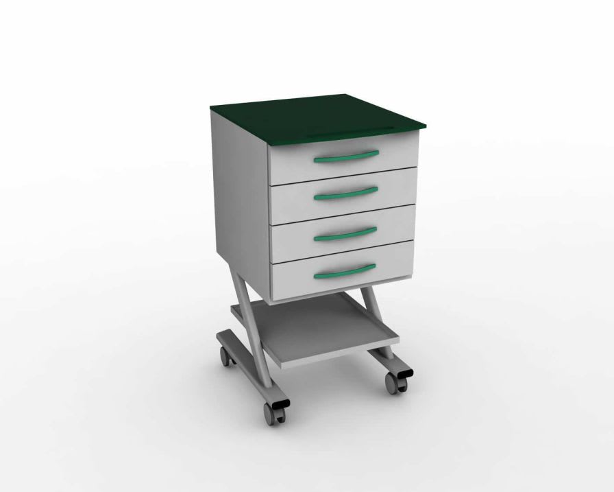 Storing cabinet / dentist office / with shelf / with drawer OX7 VeraDenta