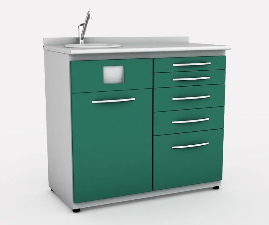 Storing cabinet / dentist office / with sink / with drawer LS2 VeraDenta