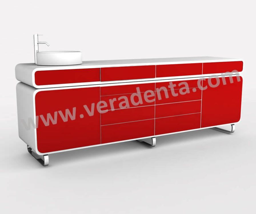 Storing cabinet / dentist office / with sink / with drawer EX2 VeraDenta