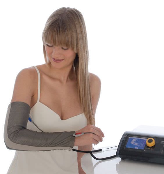 Pressure therapy unit, (physiotherapy) with arm garment PSORIAMED® PHYSIOMED ELEKTROMEDIZIN
