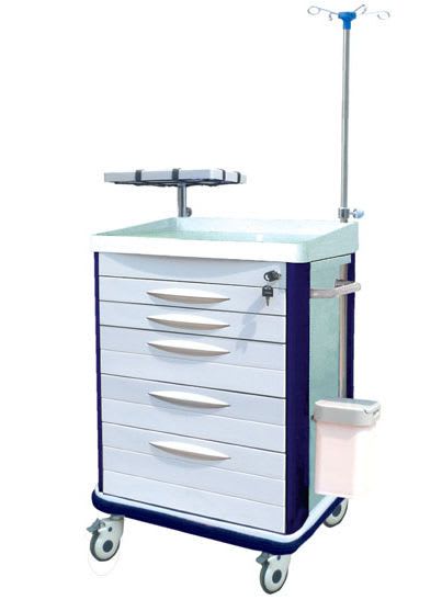 Emergency trolley / with defibrillator shelf / with IV pole ET-67516B Nanjing Joncn Science & technology Co.,Ltd