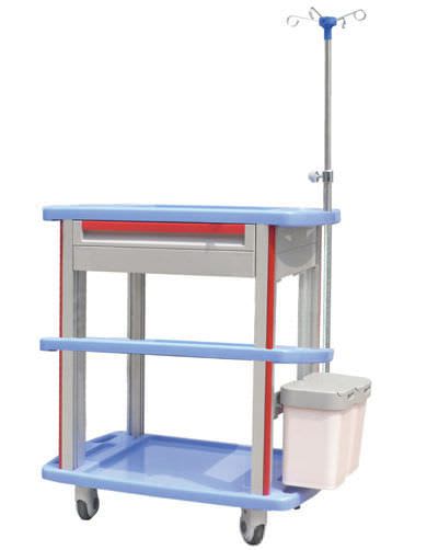Treatment trolley / with drawer / 3-tray CT-8500IC3/8000IC3/7500IC3/7000IC3 Nanjing Joncn Science & technology Co.,Ltd