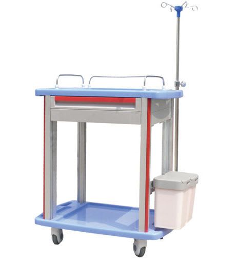 Treatment trolley / with drawer / 2-tray CT-8500IC/8000IC/7500IC/7000IC Nanjing Joncn Science & technology Co.,Ltd
