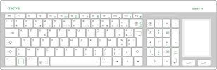 Disinfectable medical keyboard / glass / with touchpad SLIM 811 TACTYS