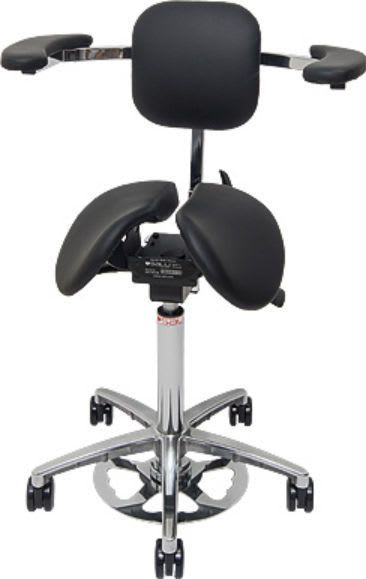 Medical stool / on casters / height-adjustable / saddle seat Surgeon Salli Systems Easydoing