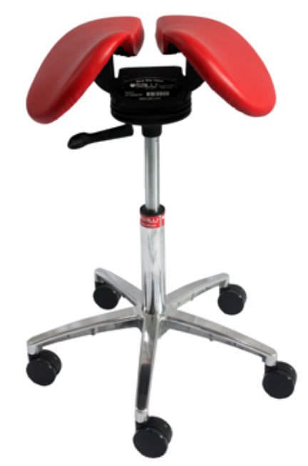 Medical stool / height-adjustable / on casters / saddle seat SwingFit Salli Systems Easydoing