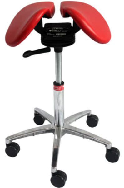 Medical stool / height-adjustable / on casters / saddle seat Sway Salli Systems Easydoing
