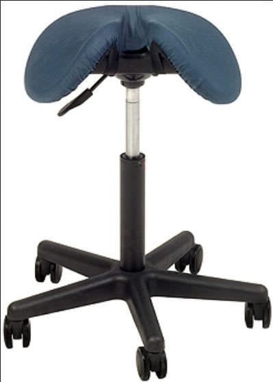 Medical stool / on casters / height-adjustable / saddle seat Job Salli Systems Easydoing
