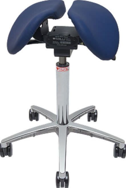 Medical stool / height-adjustable / on casters / saddle seat Twin Salli Systems Easydoing