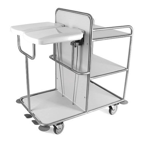 Clean linen cart / waste / stainless steel Belintra