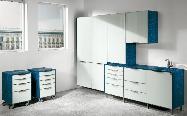 Medical cabinet / dentist office / with sink FLAIR ASTRA MOBILI METALLICI