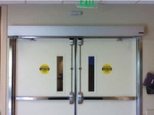 Hospital double door / laboratory / swinging / automatic Victordoor
