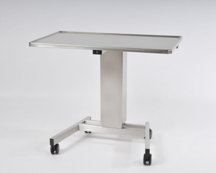 Height-adjustable instrument table / on casters / stainless steel 100 23 Remeda
