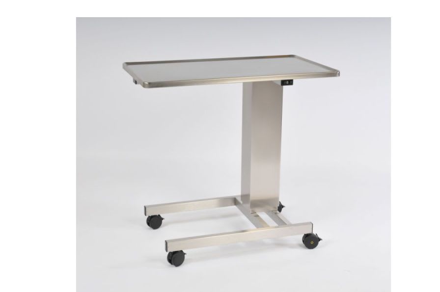 Stainless steel Mayo table / on casters / height-adjustable 100 22 Remeda
