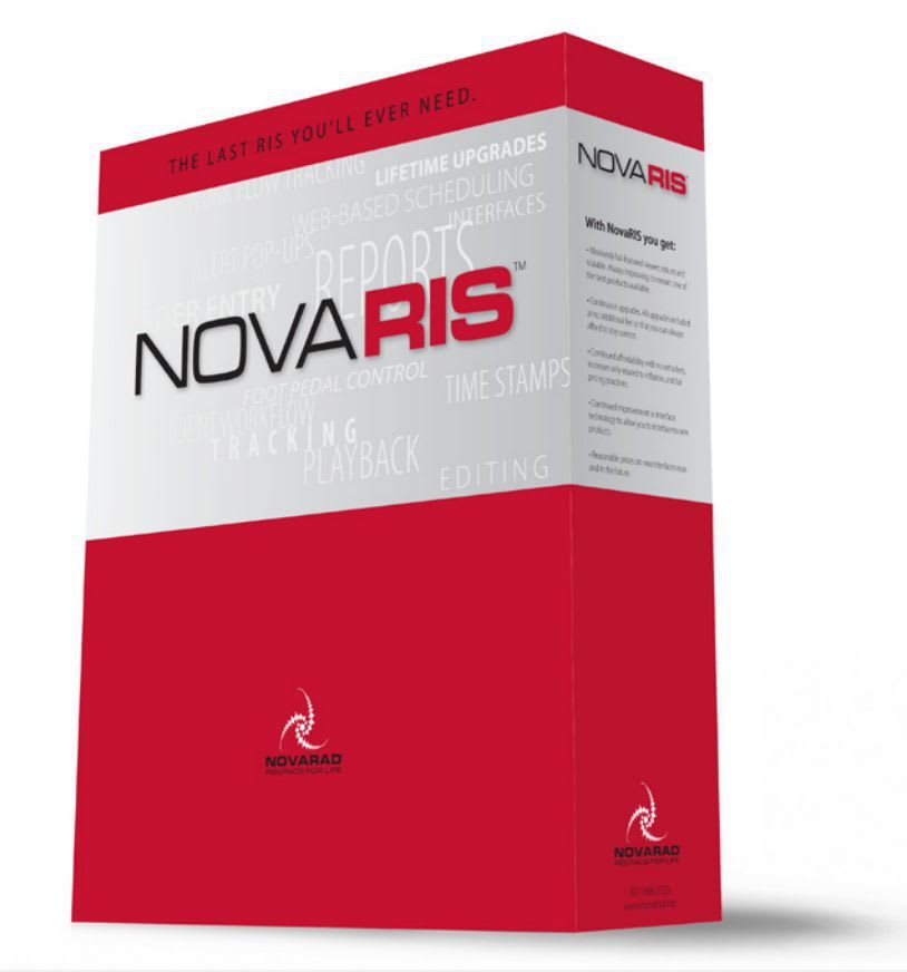 Radiology information system RIS NovaRIS™ Novarad Corporation