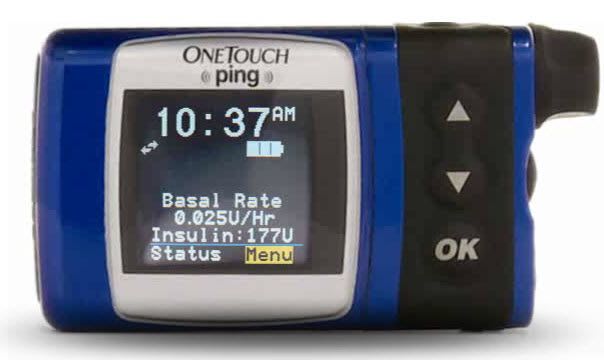 Insulin pump with continuous blood glucose meter OneTouch® Ping® Animas