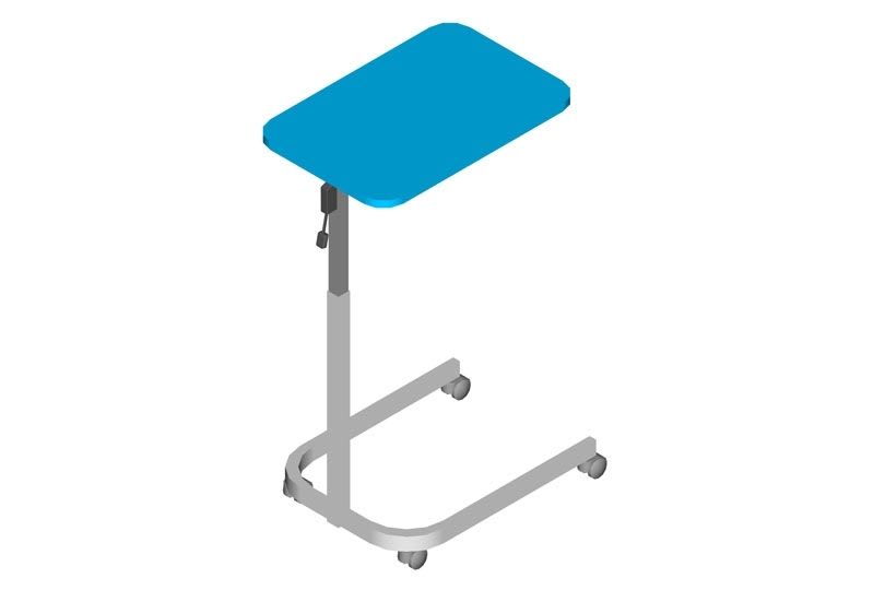 Height-adjustable overbed table / on casters PHOENIX Medical Equipment S.A.