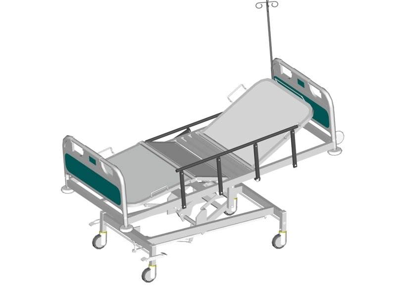 Mechanical bed / height-adjustable / 4 sections Multiplex PHOENIX Medical Equipment S.A.