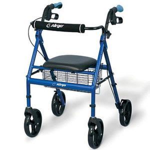 4-caster rollator / height-adjustable / with seat Airgo® Lightweight Airgo