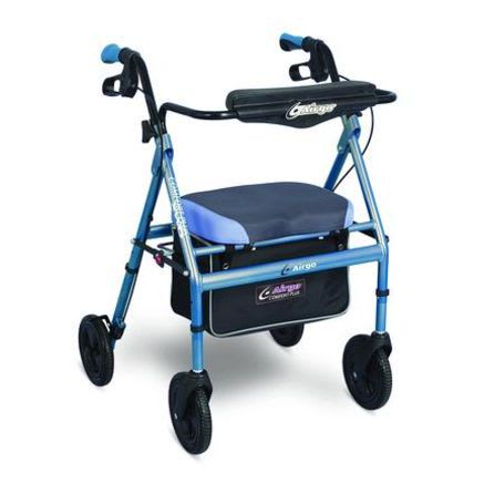 4-caster rollator / with seat / height-adjustable Airgo® Comfort-Plus™ XWD Airgo