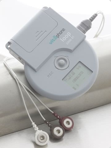 Wireless cardiac Holter monitor TELE ECG LOOP RECORDER 3300 BT Vitaphone