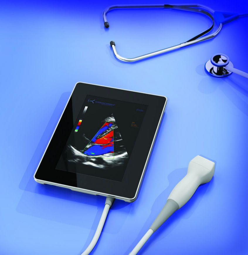 Hand-held ultrasound system / for emergency medicine ultrasound imaging / all-in-one probe U-lite Sonoscanner
