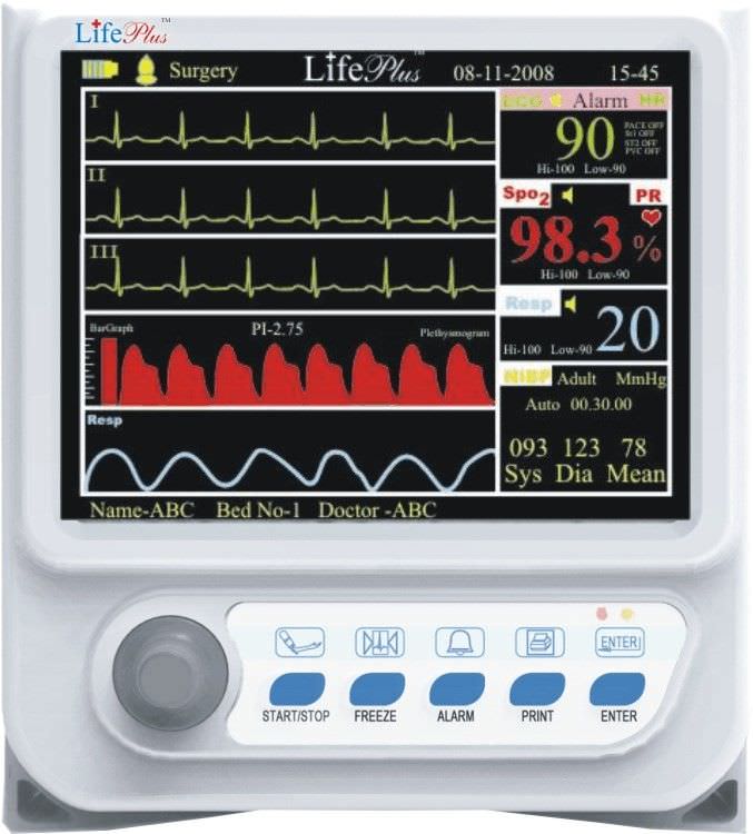 Compact multi-parameter monitor LPM-109 Life Plus Medical