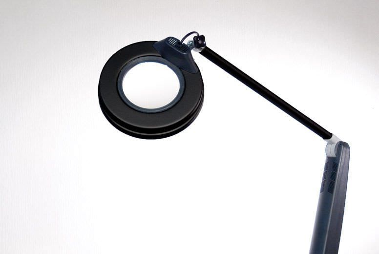 Magnifying examination lamp De Luxe PLUS Black Gharieni