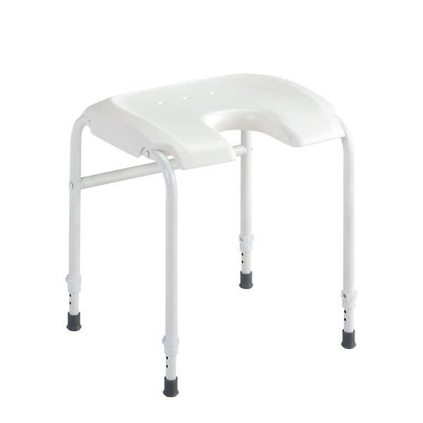 Height-adjustable shower stool / with cutout seat ALIZÉ SCEMED