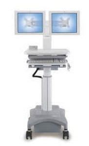 Height-adjustable computer cart / battery-powered / medical HC-112 Modern Solid Industrial