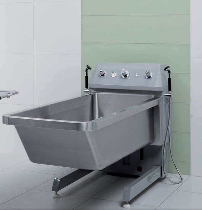 Electrical medical bathtub / height-adjustable / for burn victims HI LO Unbescheiden